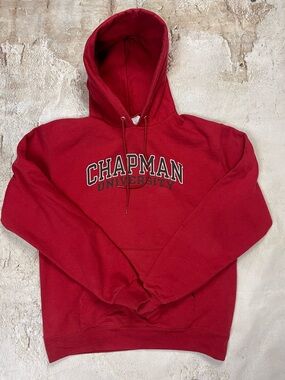 Champion Red Chapman University Hooded Sweatshirt